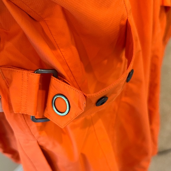 REI Orange Trench Coat Weather-Resistant Long Sleeve - Picture 6 of 8